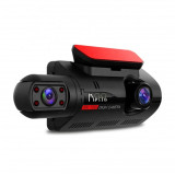 Camera Auto DVR PRO, FULL HD, 1080P, Koopsio, 2 lentile, Vedere nocturna, Inregistrare in bucla, Unghi filmare 170&deg;, Negru