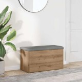 vidaXL Bancă de depozitare Stejar artizanal 82x42x45 cm lemn prelucrat