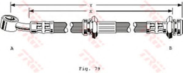 Conducta / cablu frana SUZUKI SWIFT II Hatchback (EA, MA) (1989 - 2005) TRW PHD170