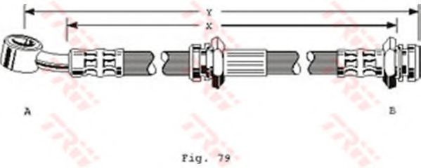 Conducta / cablu frana SUZUKI VITARA Cabrio (ET, TA) (1988 - 2002) TRW PHD293