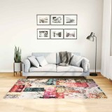 VidaXL Covor lavabil, mozaic multicolor, 120x180 cm, antiderapant