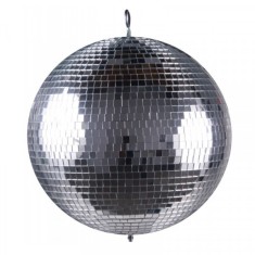 Glob Disco Oglinzi Petrecere cu Motoras 220V Mirror Ball 30cm Argintiu foto