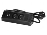 Prelungitor cu Prize Negru 1,5m 3680W