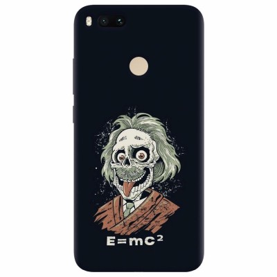 Husa silicon pentru Xiaomi Mi A1, Albert Einstein Caricature foto