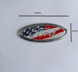 Emblema Ford 114mm, Plastic + Silicon, Compatibil BMW, Echivalenta 36136791806, 36 13 6 791 806, 05159fe, 041.006, 05159
