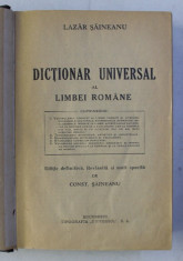 DICTIONAR UNIVERSAL AL LIMBII ROMANE de LAZAR SAINEANU , 1947 foto