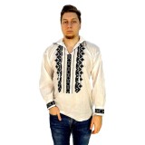 Bluza tip ie barbati RB187, alb/negru, marime XL