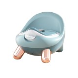 Olita pentru copii, flippy, +1an, portabila, cu capac, model prietenos, non-toxic, compartiment detasabil, cu 4 picioare, usor de curatat, verde gold