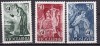 Iugoslavia 1953 arta fresce MI 714-716 MLH, Nestampilat