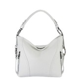 Cumpara ieftin Geanta alba medie din piele naturala 8931 124