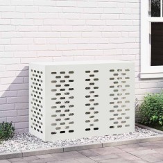 vidaXL Husă pentru aer condiționat Alb 110 x 50 x 80 cm Oțel 865905