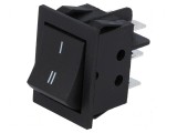 Rocker DPDT ON-ON Negru 15A/250VAC