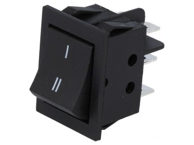 Rocker DPDT ON-ON Negru 15A/250VAC foto