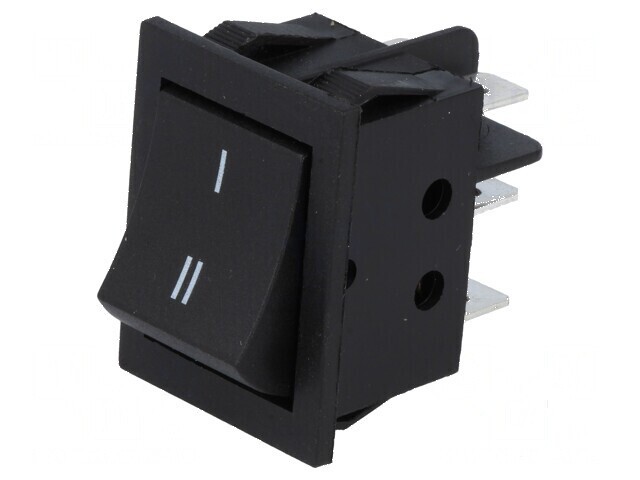 Rocker DPDT ON-ON Negru 15A/250VAC