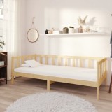 Gossi pat de zi cu saltea, 90x200 cm, lemn masiv de pin
