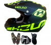 Set Casca Moto Cross Enduro ATV cu Ochelari, Manusi si Cagula, Marime M/L/XL