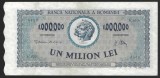 ROMANIA 1000000 / 1.000.000 LEI 1947 - 16 APRILIE [2] P- 60a , serie X.1268 / 0456 , a UNC - UNC