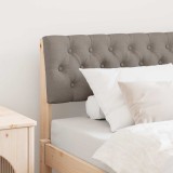 VidaXL Tăblie tapițată Gri taupe 90 cm Lemn de pin masiv 879197
