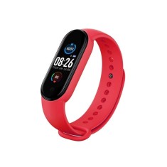 Bratara Fitness Techstar&reg; M5, Ecran 1.14&quot; inch TFT, Bluetooth 4.0, IP66, Tensiune, Puls, Oximetru, Alerta Sedentarism, Rosu