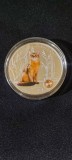 Fiji 2013 - 2 dolari - Pisica pufoasa - Somalia , Monedă de argint de 1 OZ, Australia si Oceania