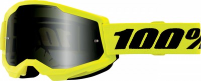 Ochelari cross/atv 100% Strata 2 Sand neon, lentila fumurie, culoare rama galben... Cod Produs: MX_NEW 26013525PE foto