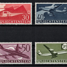 LIECHTENSTEIN 1960 - Aviatie, posta aeriana /serie completa MNH [Michel 30€]