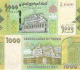 YEMEN █ bancnota █ 1000 Rials █ 2017 █ semnatura 12 █ P-40 █ UNC █ necirculata