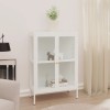 VidaXL Servantă, alb, 75x35x105 cm, oțel și sticlă 336071