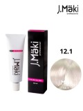 J.Maki Professional - Vopsea de par permanenta 12.1 - Blond cenusiu super deschis, Super Blond, 60 ml