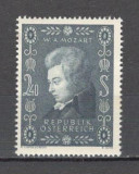 Austria.1956 200 ani nastere W.A.Mozart:Pictura-compozitor MA.587