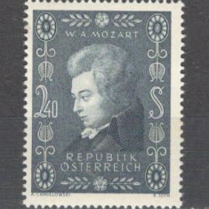 Austria.1956 200 ani nastere W.A.Mozart:Pictura-compozitor MA.587