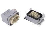 Conector HDC tată mamă C146 6 pini PE M20 22A