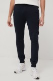 Napapijri pantaloni barbati, culoarea albastru marin, neted