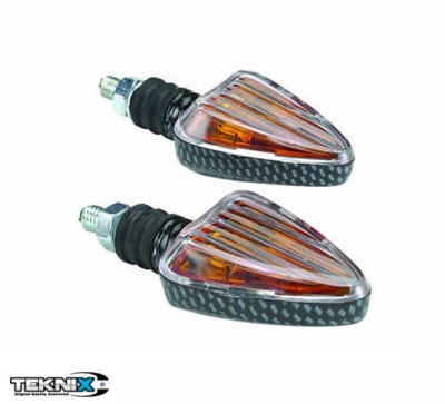 Set semnalizari triunghiulare tip carbon - sticla transparenta foto