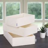 Cumpara ieftin Set organizator de birou din fetru (3 bucati) HMY-6271 Crem 32x21x7.5 cm