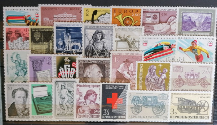 B0103 - Lot timbre Austria neuzate