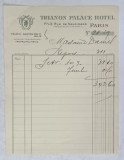 5.CHITANTA ELIBERATA FAMILIEI DOCTORULUI CONSTANTIN DANIEL DE HOTELUL &#039; TRIANON PALACE &#039; DIN PARIS , 1932