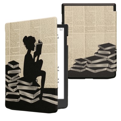Husa Kwmobile pentru PocketBook InkPad Color 3, Multicolor, Piele ecologica, KWM000023RS005C foto