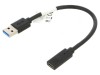 Cablu adaptor USB 3.1 A la C 0,15m nichelat