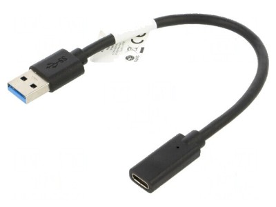 Cablu adaptor USB 3.1 A la C 0,15m nichelat foto