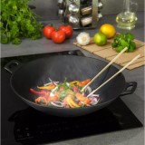Wok din fonta, negru, 31 cm, Kinghoff
