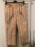 Pantaloni Dama Mango 3/4, Marimea 40, Bumbac, Bleumarin. Oferta 2+1 Gratis! , Trei-sferturi, Bumbac