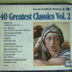 40 GREATEST CLASSICS Vol. 2 - 2 C D Originale ca NOI