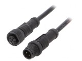 Cablu Senzori Automatizări 1m M12-M12 4 PIN