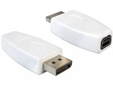 Adaptor DisplayPort la mini DisplayPort T-M alb, Delock 65240