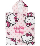 Poncho de Baie Copii Cerda Hello Kitty Poliester Dimensiuni 50x111 cm Varsta 3+ Ani