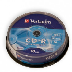 CD-R VERBATIM 700MB 52X EXTRA PROT. CAKE 10 Util ProCasa foto