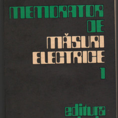 C9105 MEMORATOR DE MASURI ELECTRICE - PATACHI, MORAR, SIMION, VOL. 1 SI 2