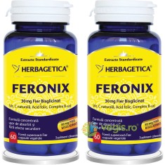Pachet Feronix (Fier Bisglicinat) 60cps+60cps