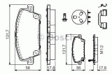 Set placute frana,frana disc HONDA CIVIC VIII Hatchback (FN, FK) (2005 - 2012) BOSCH 0 986 494 611